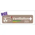 logo RGE ventilation plus 2025, certification de Frédéric Foucher de Foucher Solution Confort